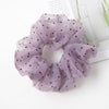 Dotted Organza Scrunchie (Purple)