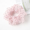 Dotted Organza Scrunchie (Light Pink)