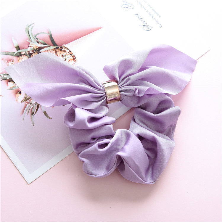 Plain Hair Ring Srunchie (Purple)