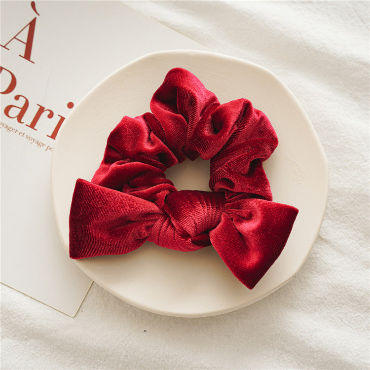 Red Knotted Scrunchie