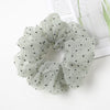 Dotted Organza Scrunchie (Grey)