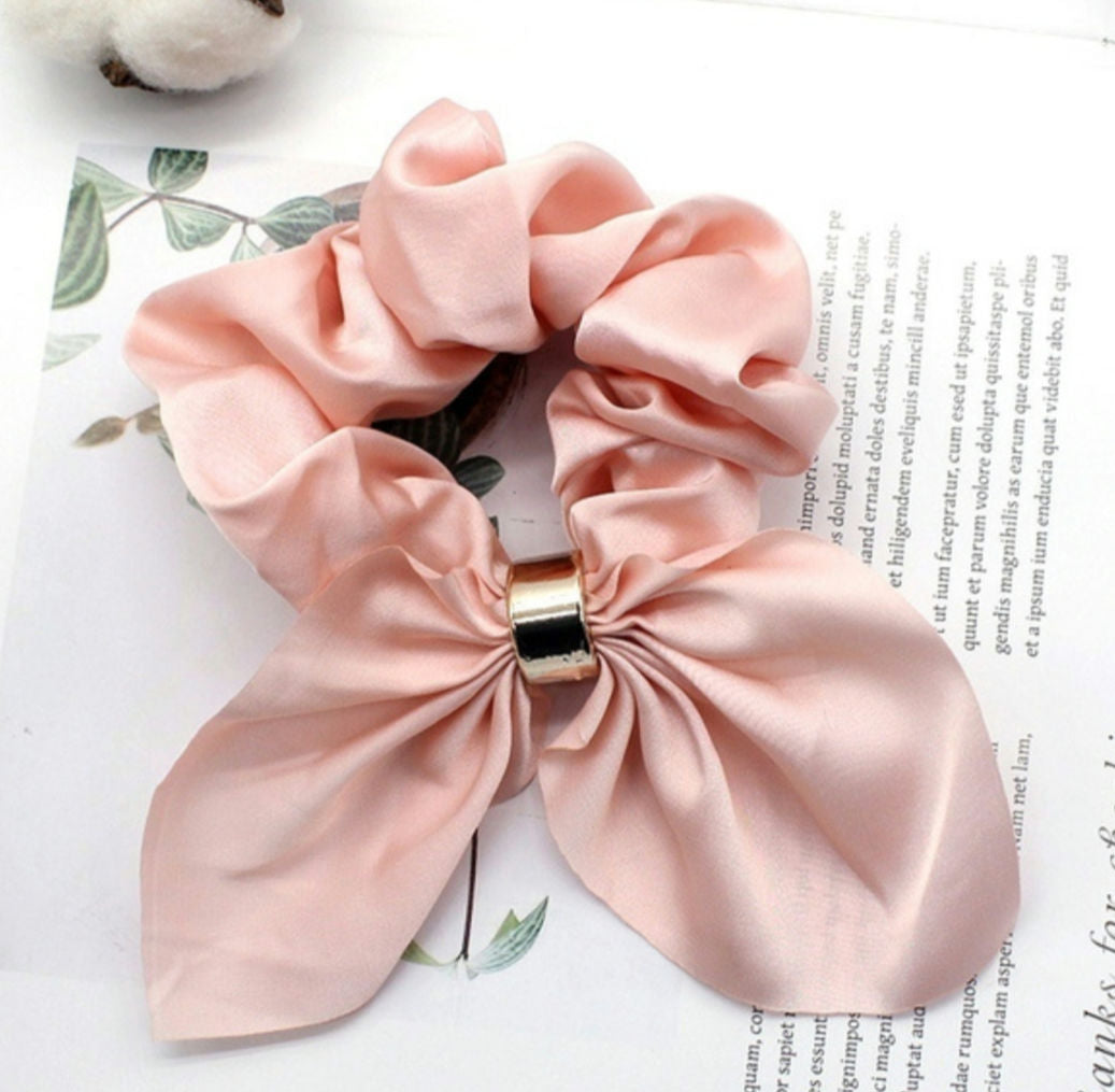 Plain Hair Ring Srunchie (Pink)