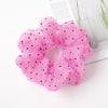 Dotted Organza Scrunchie (Red)