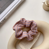 Pink Twill Scrunchie