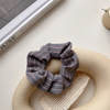 Grey Twill Scrunchie