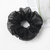 Dotted Organza Scrunchie (Black)