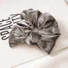 Grey Knotted Scrunchie